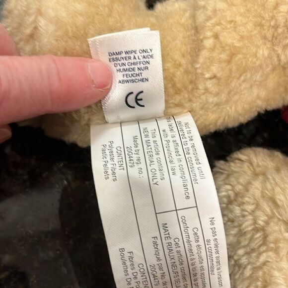 2004 GAP PLUSH BEAR WITH RED PUFFER JACKET. Size 15” - Picture 11 of 11